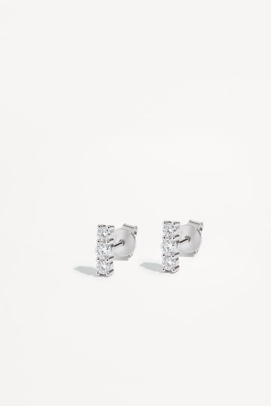 Constellation Moissanite Earrings in Sterling Silver