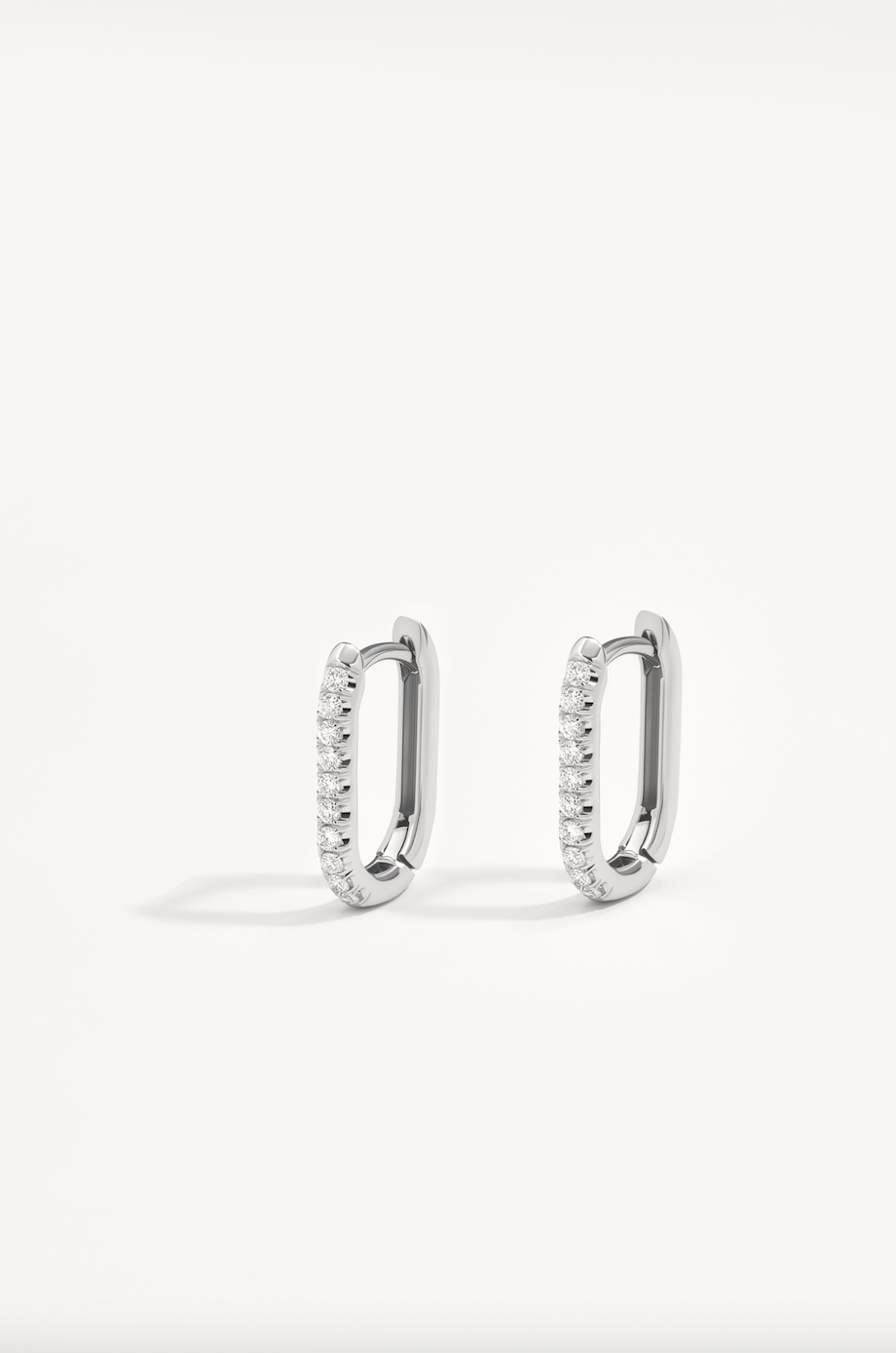 Timeless Daily Hoop in White Gold with Lab Diamonds